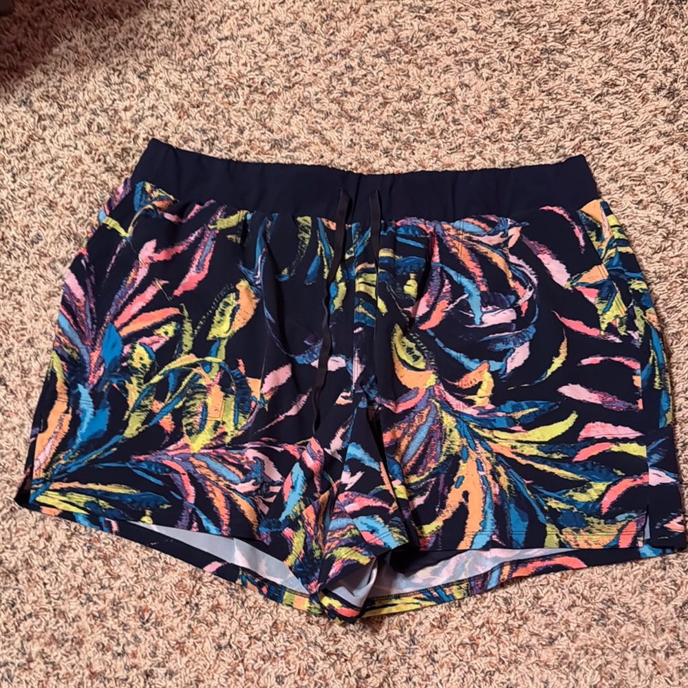 Live Active Navy and Multicolor Athletic Shorts
